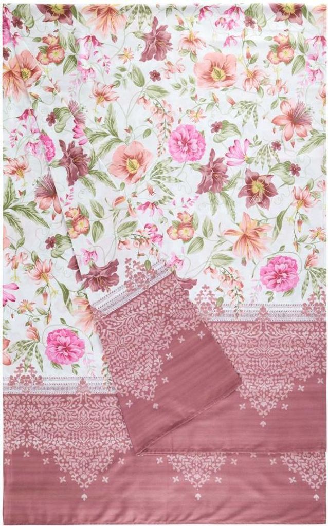 Bassetti Baumwoll-Foulard CASABLANCA Farbe P1 ROSA Größe 270x270