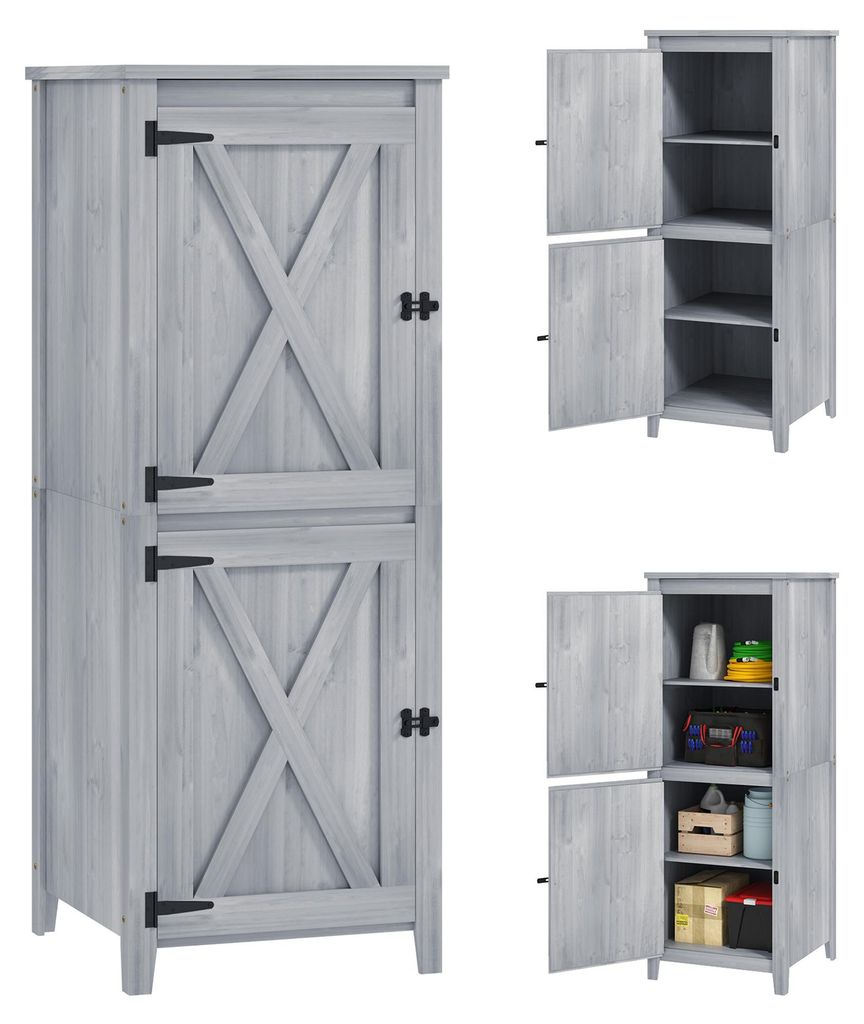 Outsunny Gartenschrank Holz Geräteschuppen wetterfest Produktbild 
