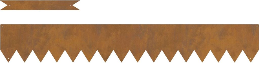 Möbel Rasenkanten 10 Stk. 100x0,5x15 cm Cortenstahl - Produktbild 