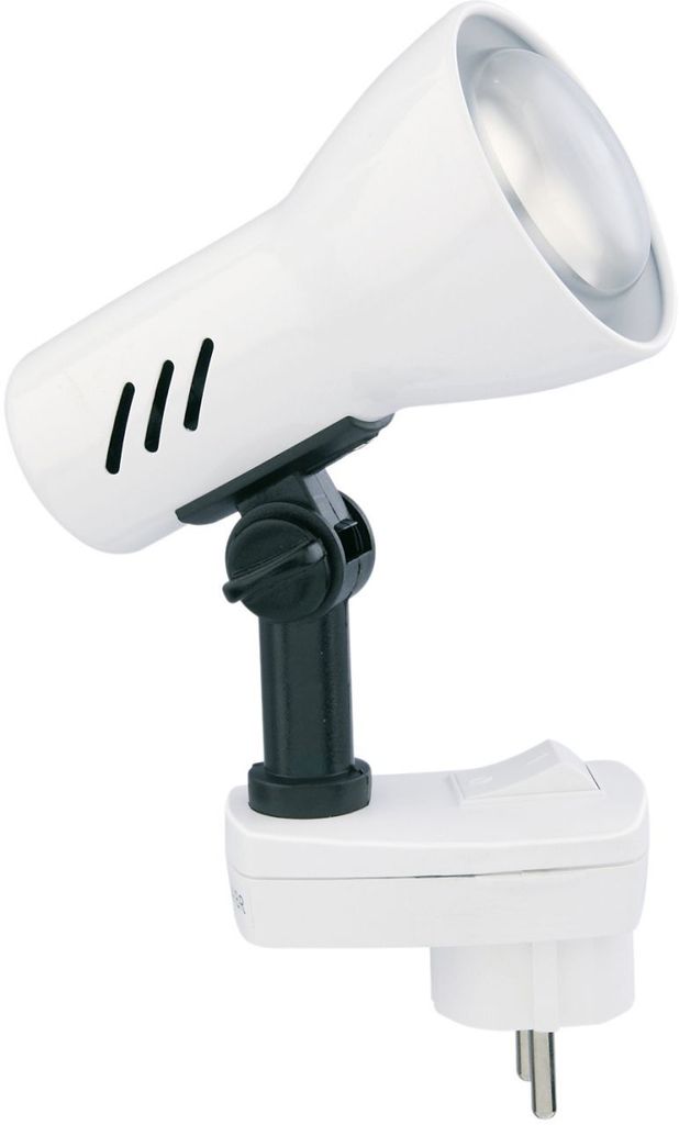 Brilon Spot à fiche 1x25W E14 avec interrupteur blanc Image du produit 
