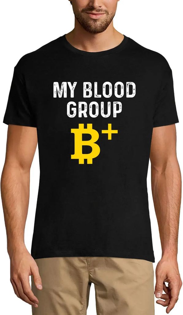 Herren Grafik T-Shirt Meine Blutgruppe bitcoin positive Traders Zitat - Krypto-Mining – My Blood Group Bitcoin Positive Traders Quote - Crypto Mi...