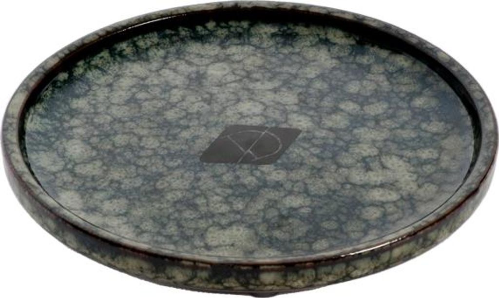 D&D flacher Katzennapf Jasper - green marble