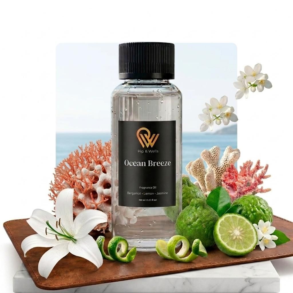 Pip & Wells Ocean Breeze geurolie voor waterloze Productafbeelding 