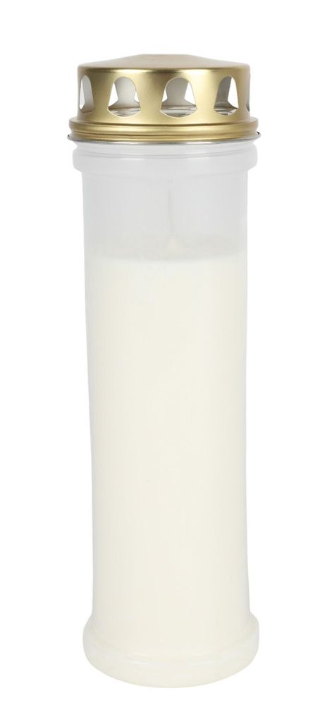 XL Grablicht weiß Grabkerze Ewiglicht Tagebrenner Produktbild 