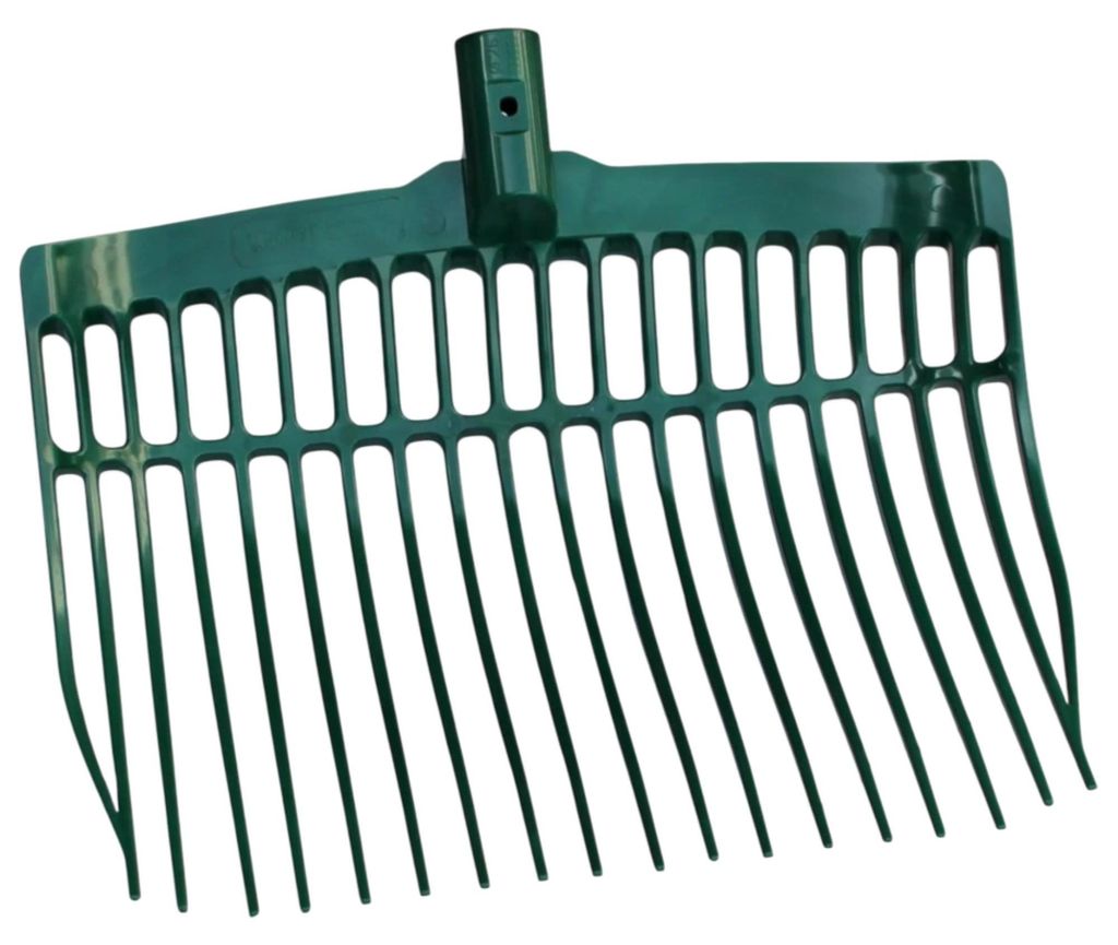 Dunggabel kunststoff grün ohne Stiel