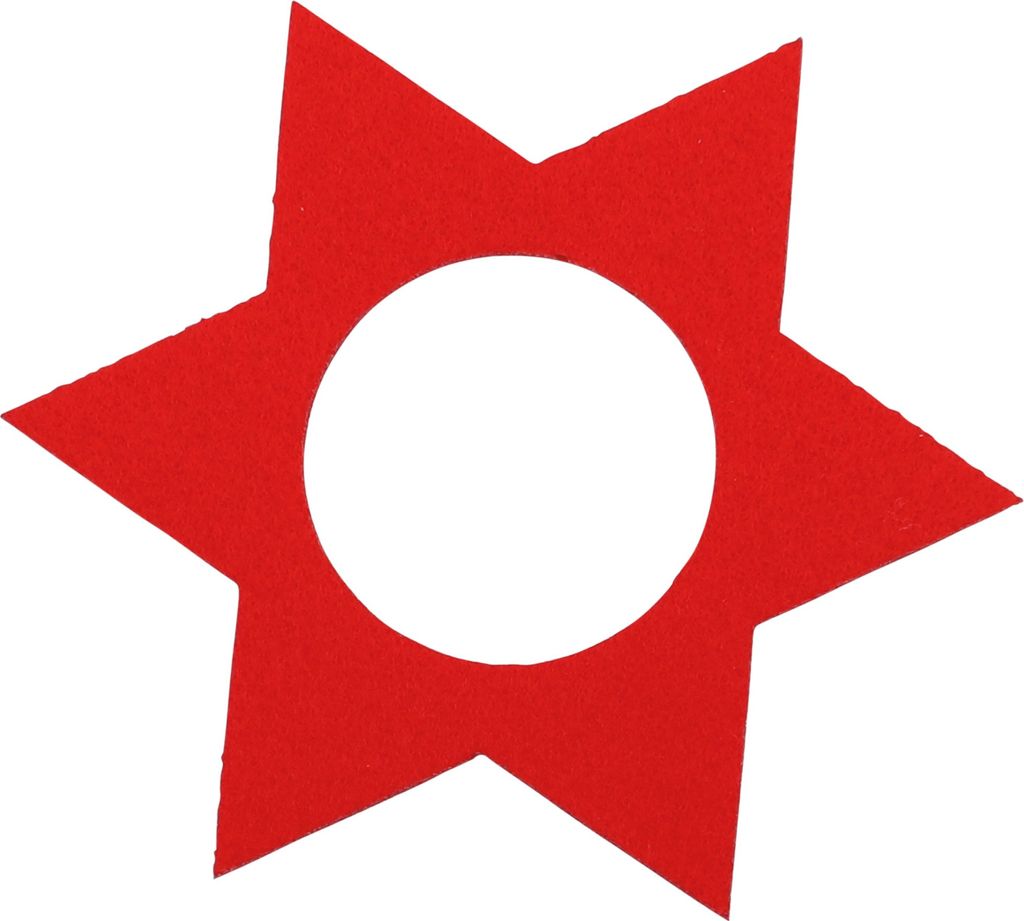 ahrens Dekoset Kerzen Stern rot