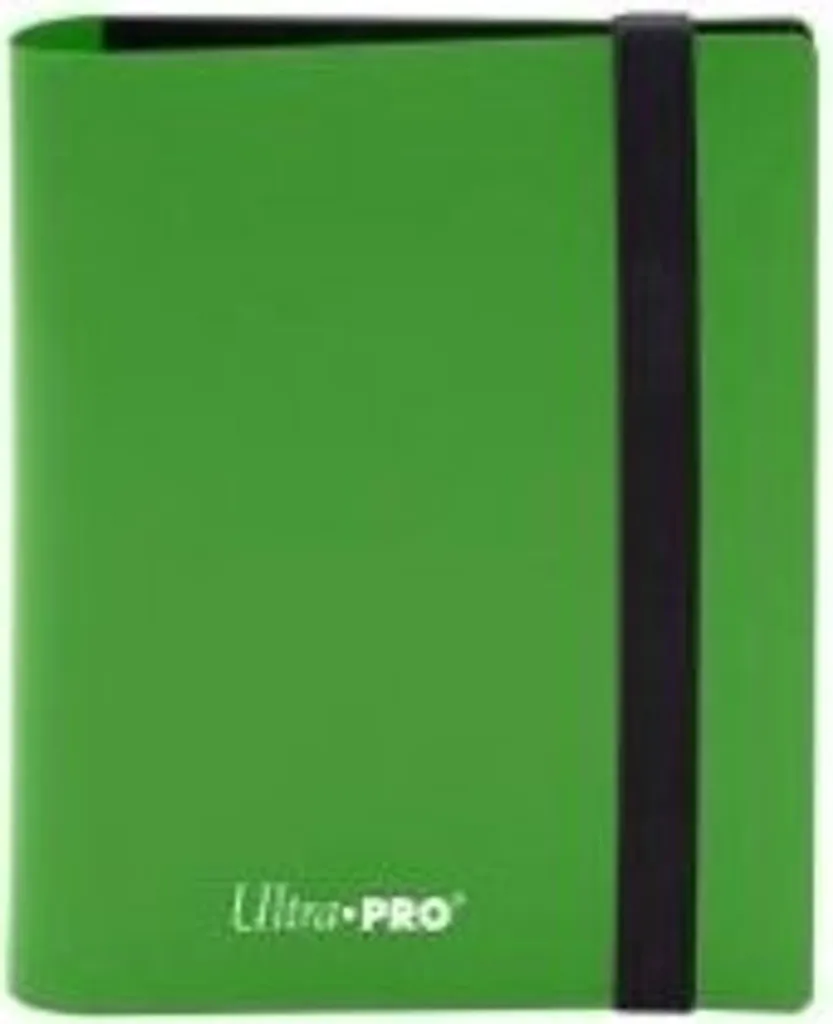 Classeur de Collection 2-Pocket Vert Lime Ultra Pro pour Cartes à Jouer