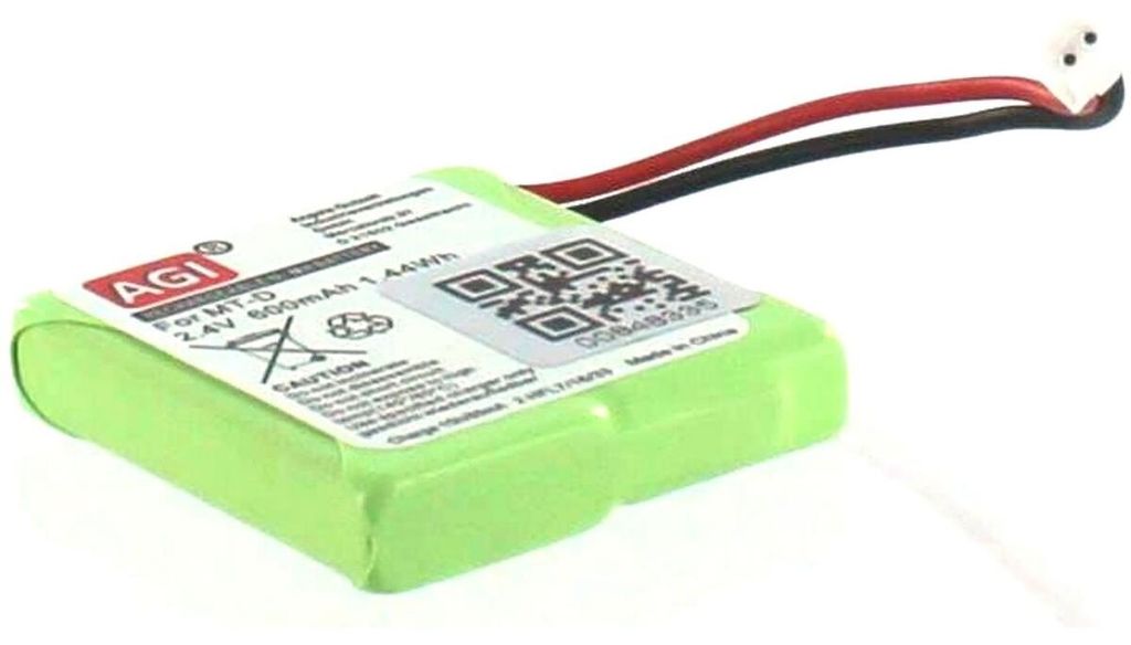 Akku für Tevion S63069 NiMH 2,4 Volt 500 mAh grün.