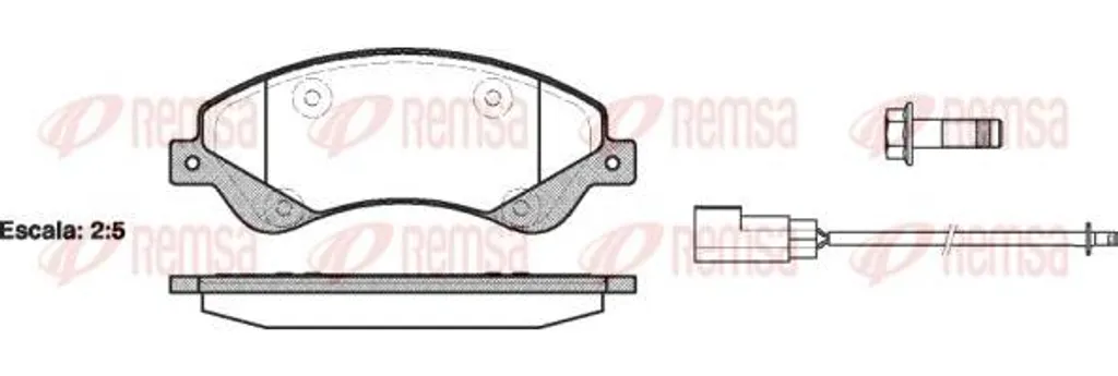 Plaquettes de Frein pour Ford Transit : Sécurité et Fiabilité REMSA 1251
