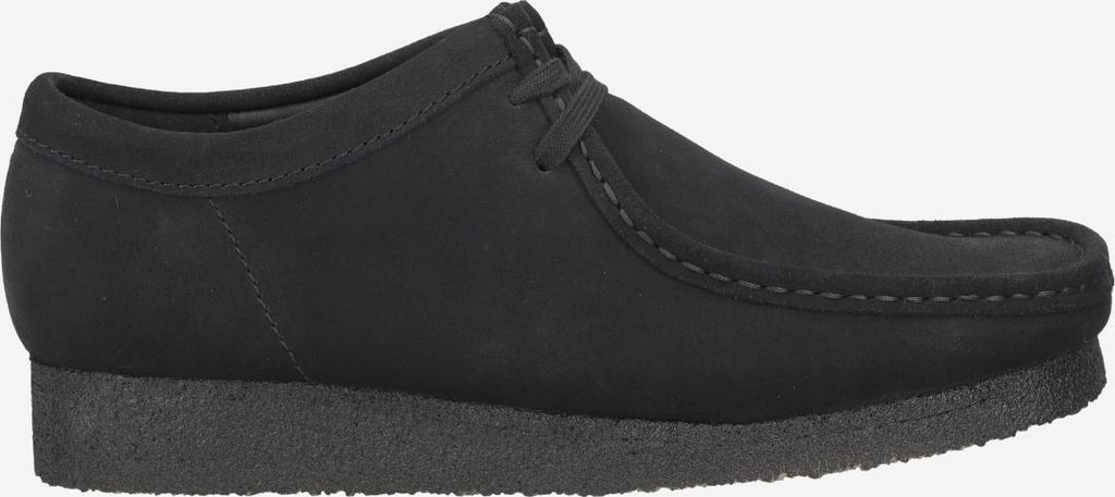 Clarks Wallabee 26188315 7, Schnürschuhe in Schwarz für Herren, Größe 42,5