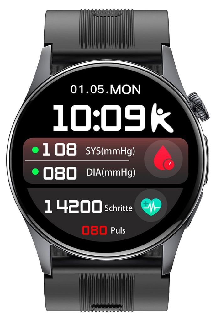 Knauermann PRO 4 Air Senioren-Smartwatch mit Sturzerkennung Produktbild 