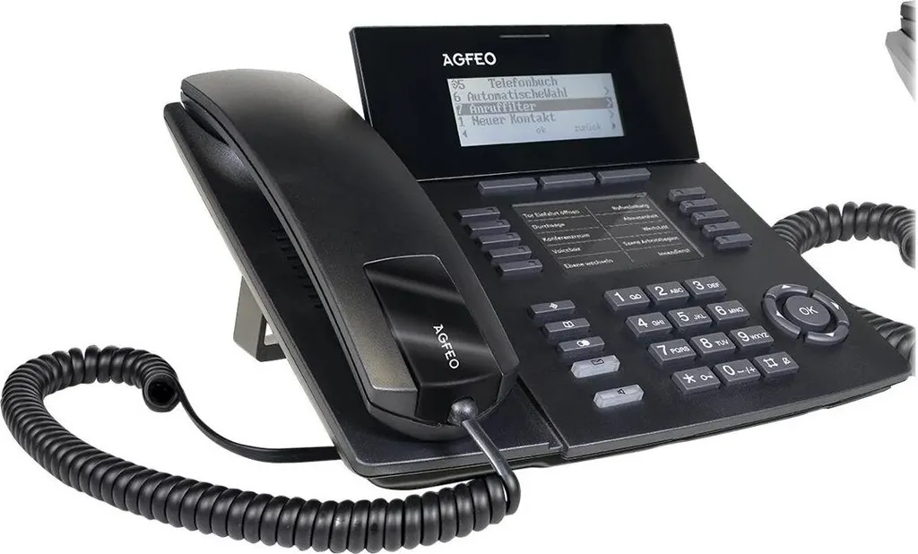 AGFEO SENSORfon ST54 IP Noir - Téléphone IP Système Professionnel