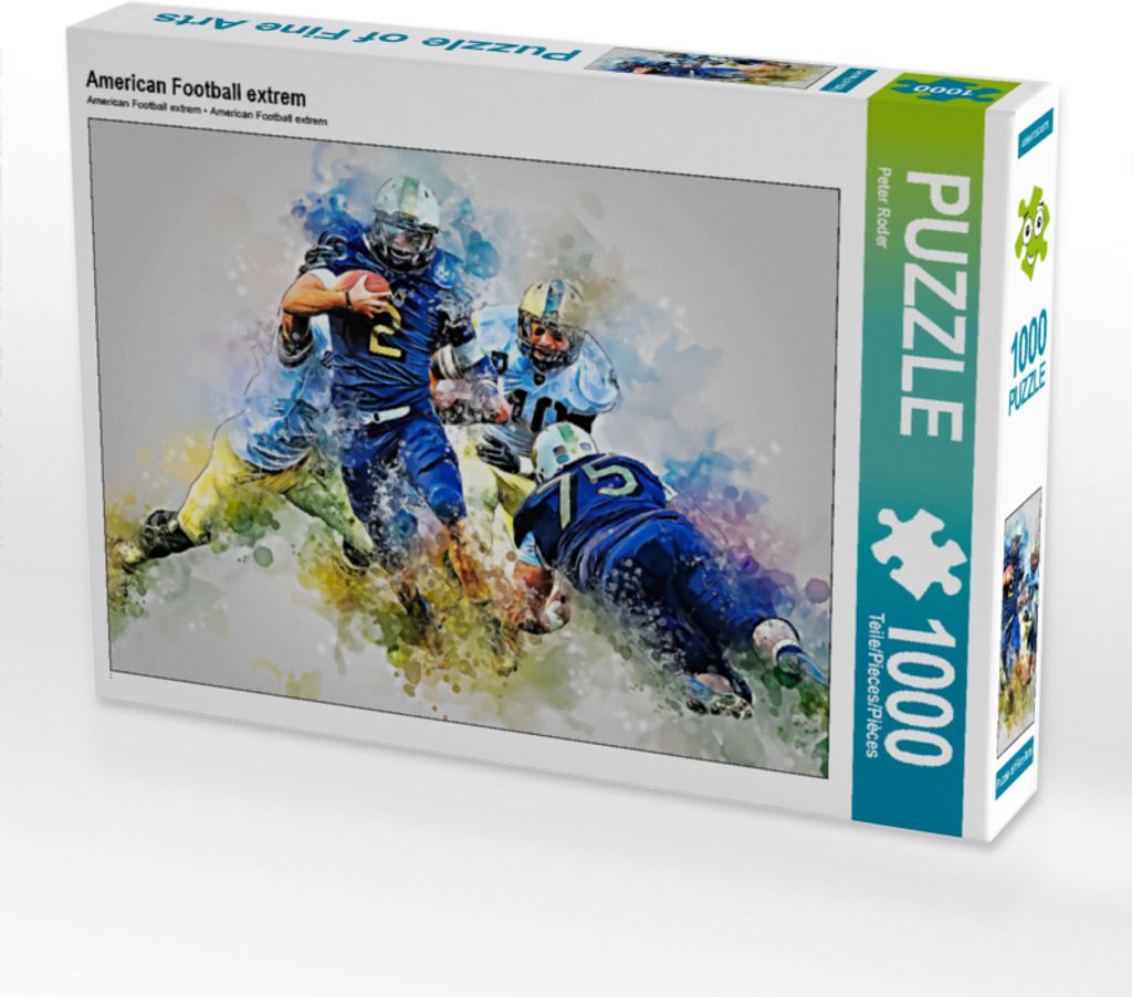 CALVENDO Puzzle American Football extrem | 1000 Teile Lege-Größe 64x48cm Foto-Puzzle für glückliche Stunden