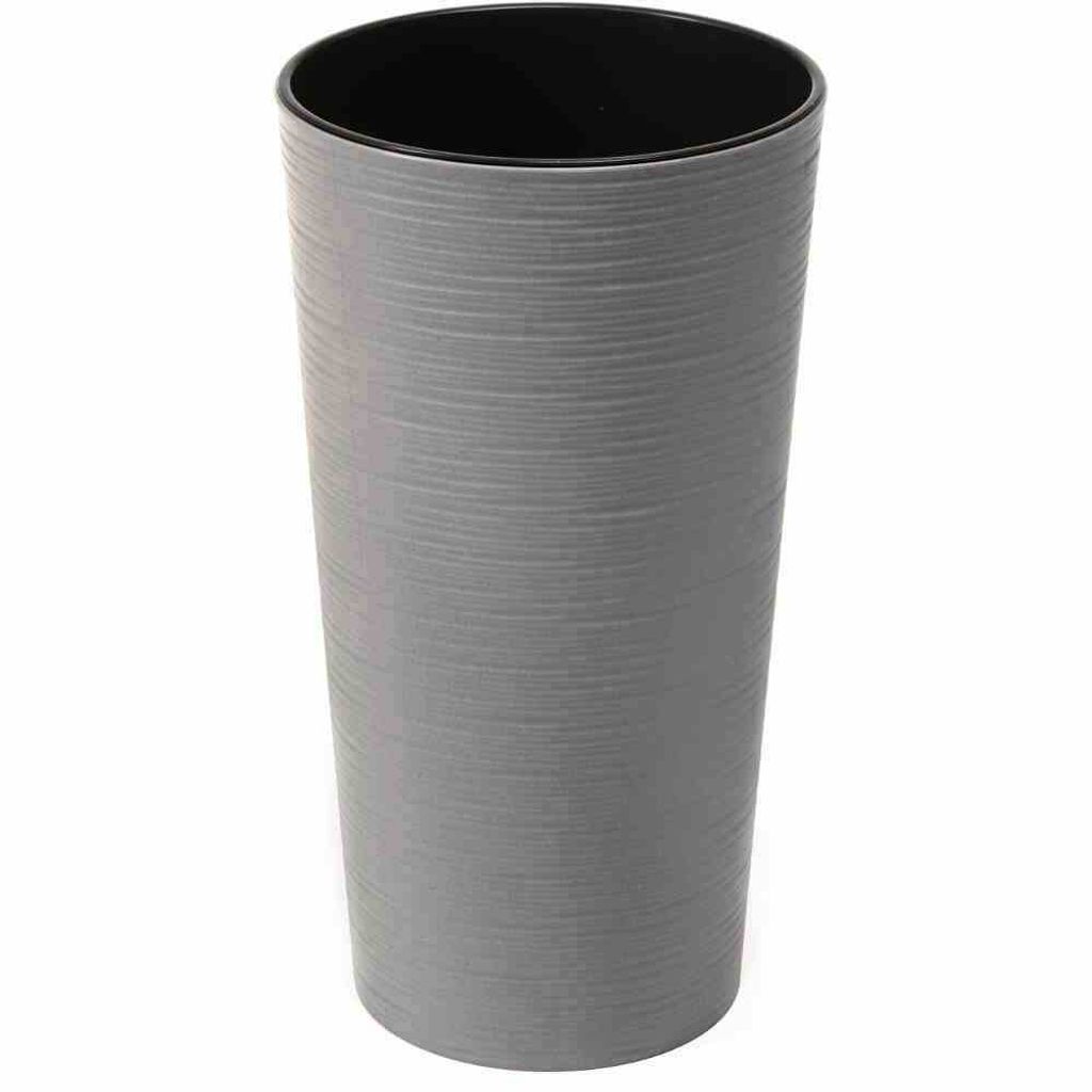 Siena Garden - Vaso per piante Nizza, in plastica, 25 cm, colore: Bianco