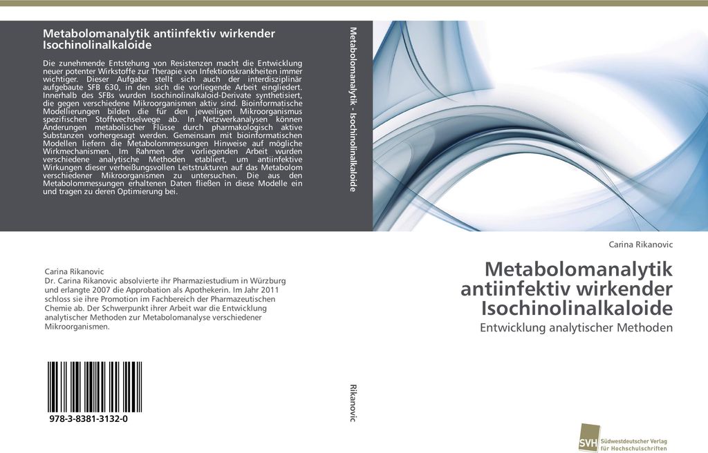 Metabolomanalytik antiinfektiv wirkender Isochinolinalkaloide