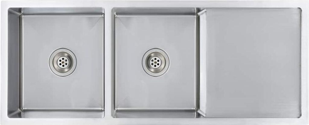 vidaXL Handgefertigte Küchenspüle Edelstahl Produktbild 