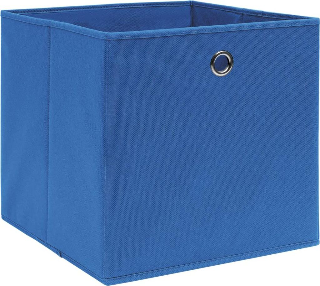 vidaXL Aufbewahrungsboxen 4 Stk. Blau 32x32x32 cm Stoff