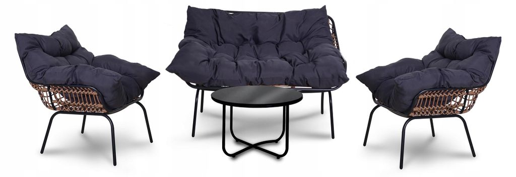Gartenmöbel-Set CORCIANO St Miguel Kaffee Tisch Sofa Sessel Lounge