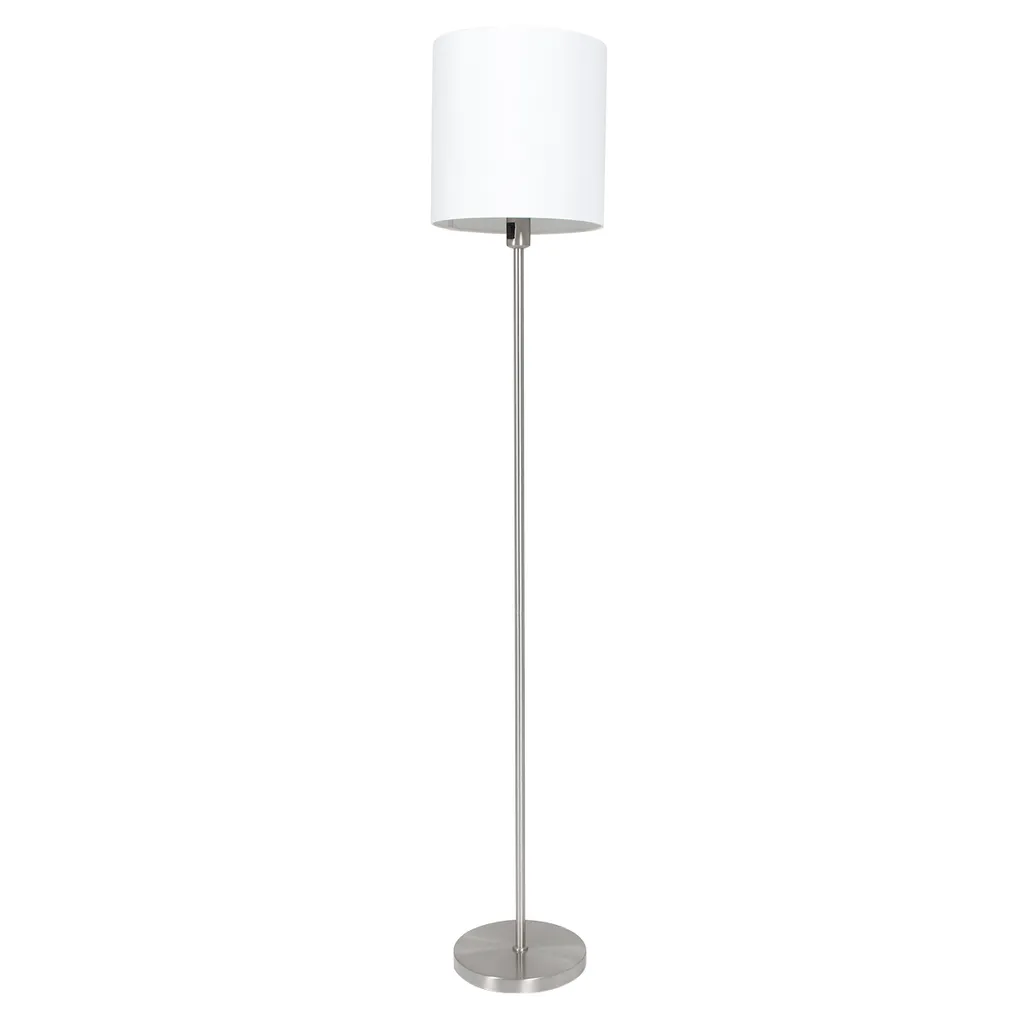 Lampadaire design Noor Ø 30cm en acier et tissu Mexlite culot E27