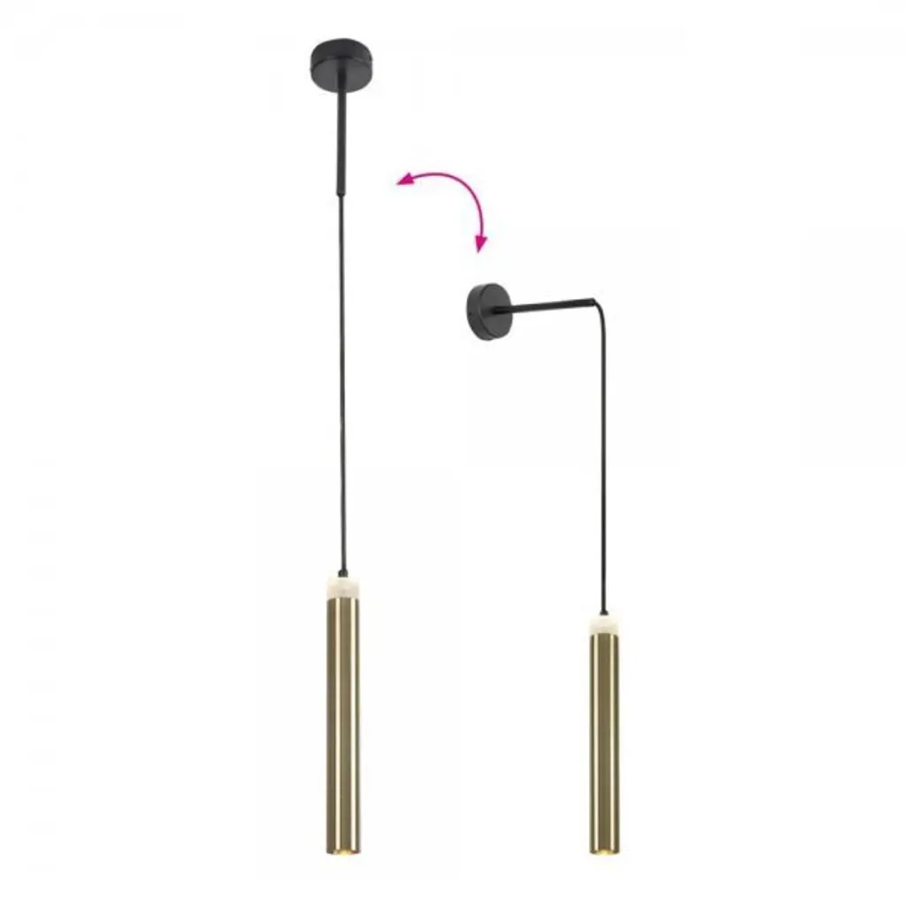 Rabalux 72238 Luminaire pendentif moderne noir métal pour salon chic