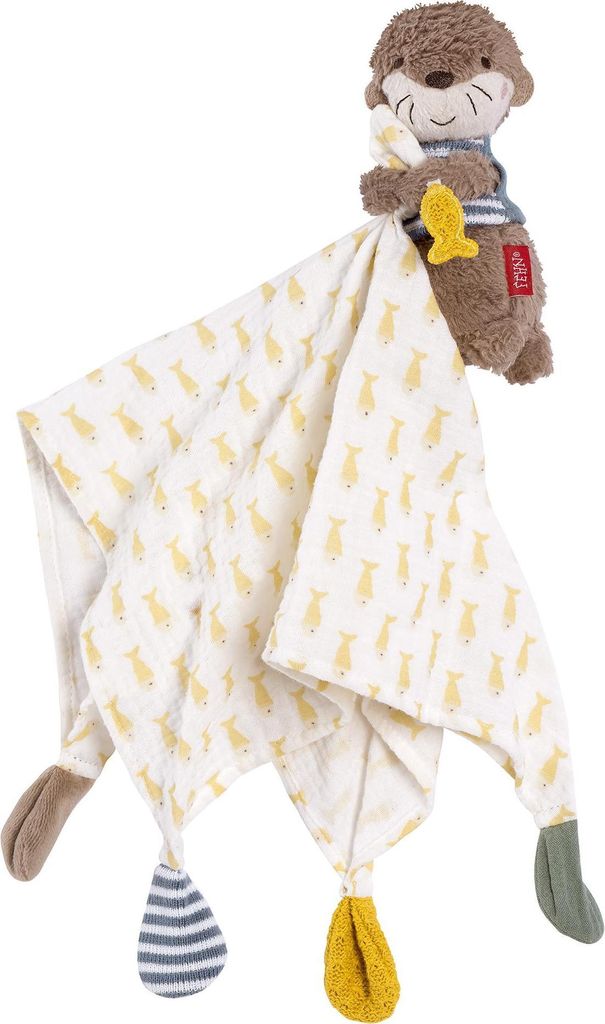 Musselin-Schmusetuch Otter – Schnuffeltuch mit Produktbild 