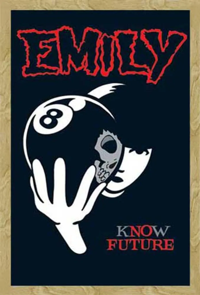 Cadre Emily The Strange 8 Ball vitre acrylique incassable Shinsuke