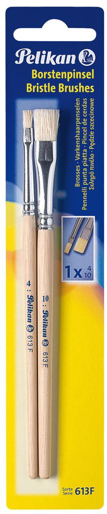 Pelikan 720375, Plochý štětec, Stříbrná, 2 kusů Obrázek produktu 