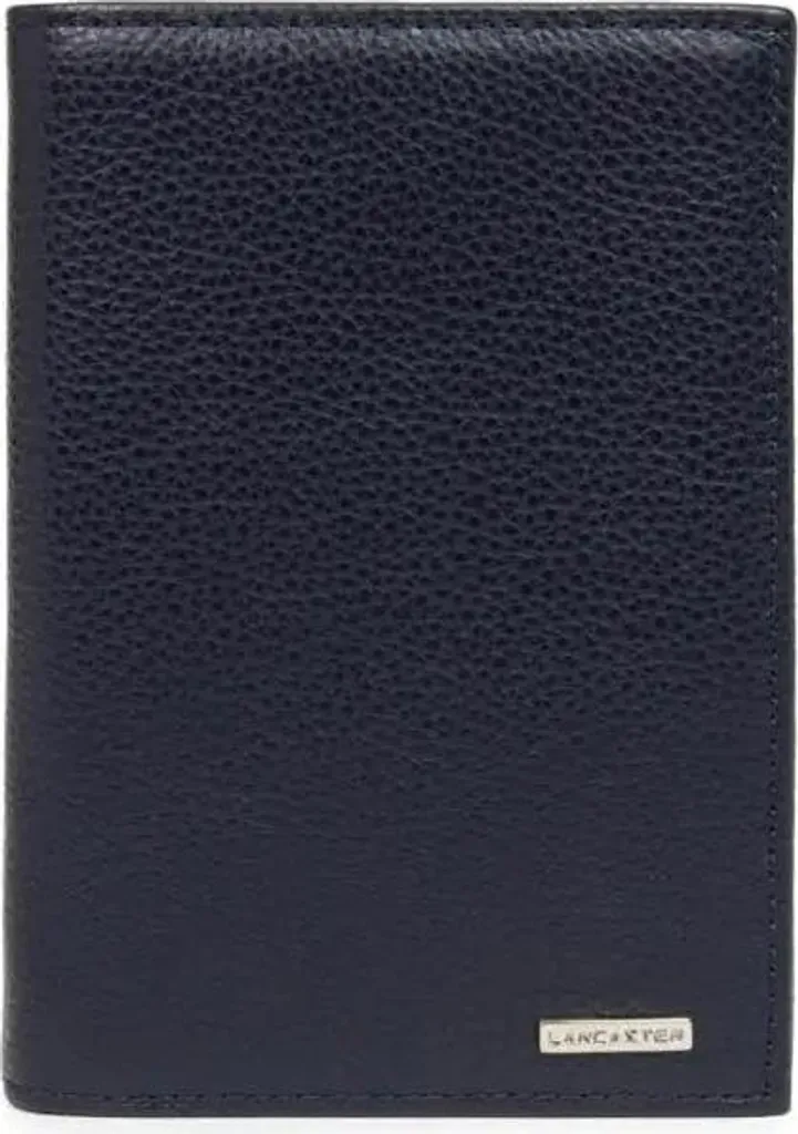 Portefeuille Cuir Bleu Foncé Lancaster Milano Gentlemen Large 1703