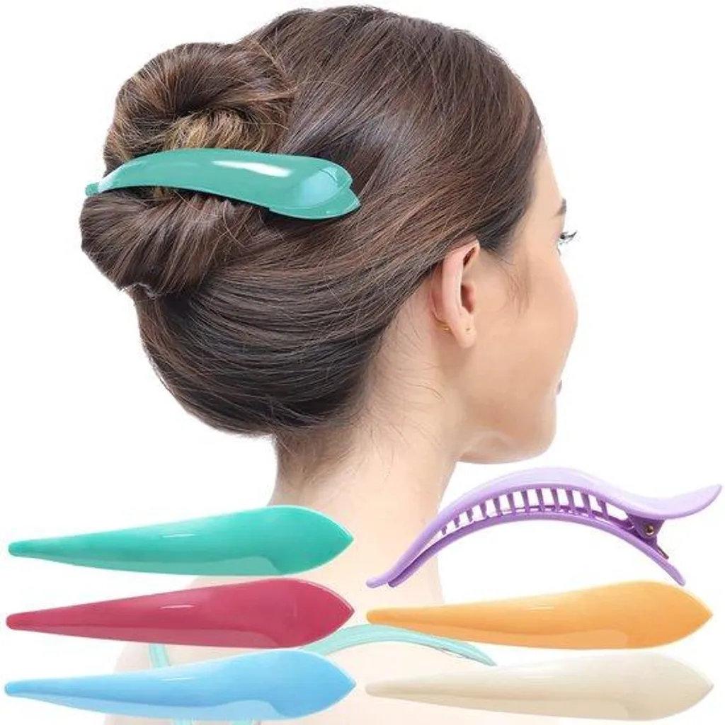 Barrettes Bieger mates et antidérapantes, lot de 6 tons pastel doux