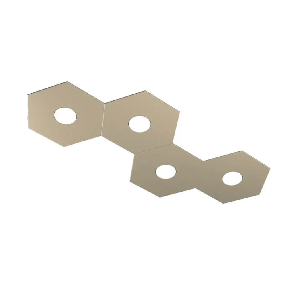 Plafonnier Modulable 4 Lumières Structure Anthracite Hexagon Toplight