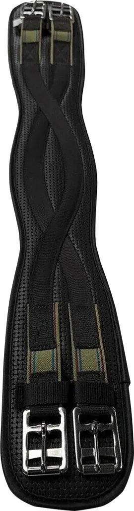 Sangle de Dressage Courte Élastique et Moulée Noire Kincade 60 cm