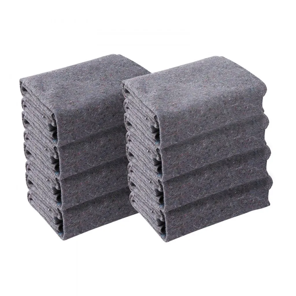 12x - Coperte per traslochi 1829x1372mm - Coperte per mobili in cotone riciclato - Coperte per stoccaggio - Coperte per traslochi - Coperte per trasporto - Coperte per imballaggio mobili - Coperte per imballaggio - Protezione per mobili - 10