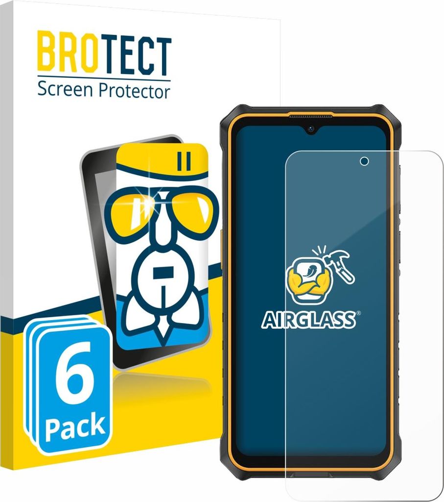 6x BROTECT Schutzglas für Ulefone RugKing 3 Pro Schutzfolie Panzer Folie Glas Display Schutz klar