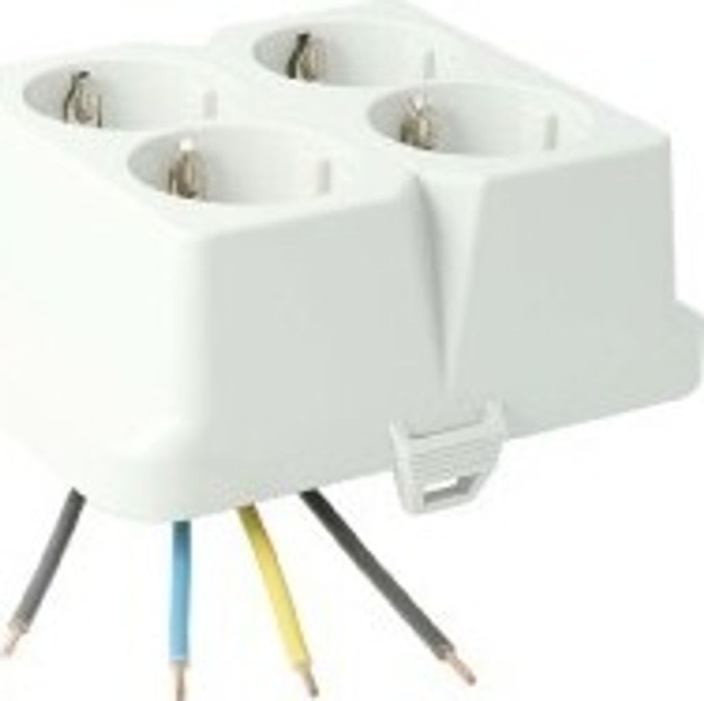 Frontteil AK2 4x Schuko, grau AT2274