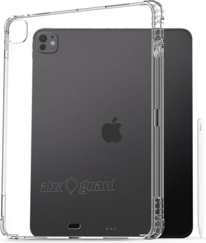 AlzaGuard Crystal Clear TPU Case pro iPad Pro 13" M4 (2024) a Apple Pencil