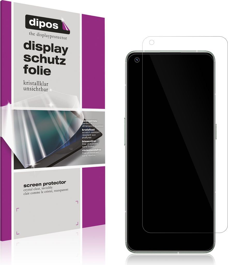 1x Schutzfolie für Realme GT 2 Pro klar Displayschutzfolie Folie Display Schutz dipos