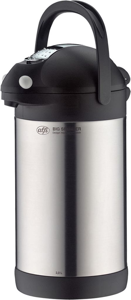 alfi Vorteilset von Neuerts Isolier-Pumpkanne BIG SPENDER TT 887020300+ alfi Kannenreiniger cleanFix 40 cm