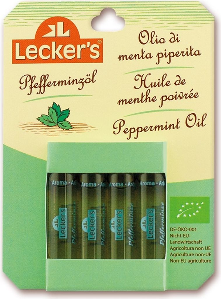Lecker's   Pfefferminzöl 4 x 2ml Produktbild 