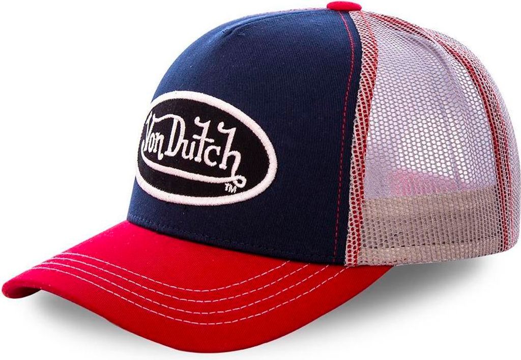 Von Dutch Originals Trucker Cap - COLOR Baseball Mesh navy/red