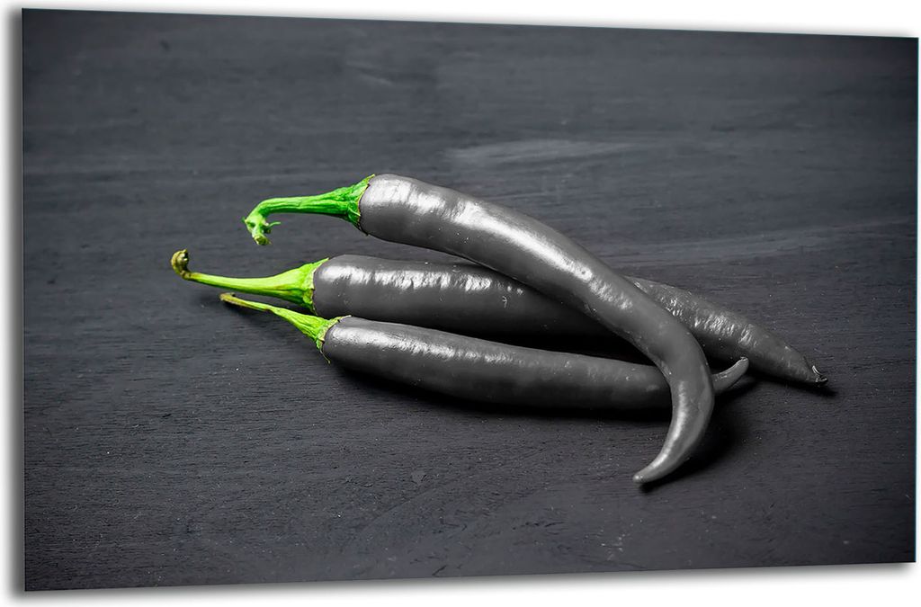 Herdabdeckplatte Glaskeramikkochfeld-Abdeckung Spritzschutz Glas 80x52 Chili