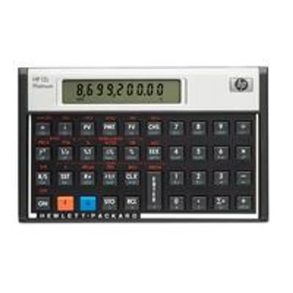 HP 12c Platinum Calculatrice Financière Programmable - Édition Premium