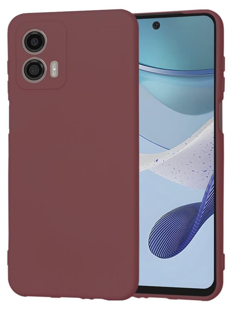 Techsuit Soft Flex Back Cover Hülle für Motorola Moto G53 - Pflaumenrot