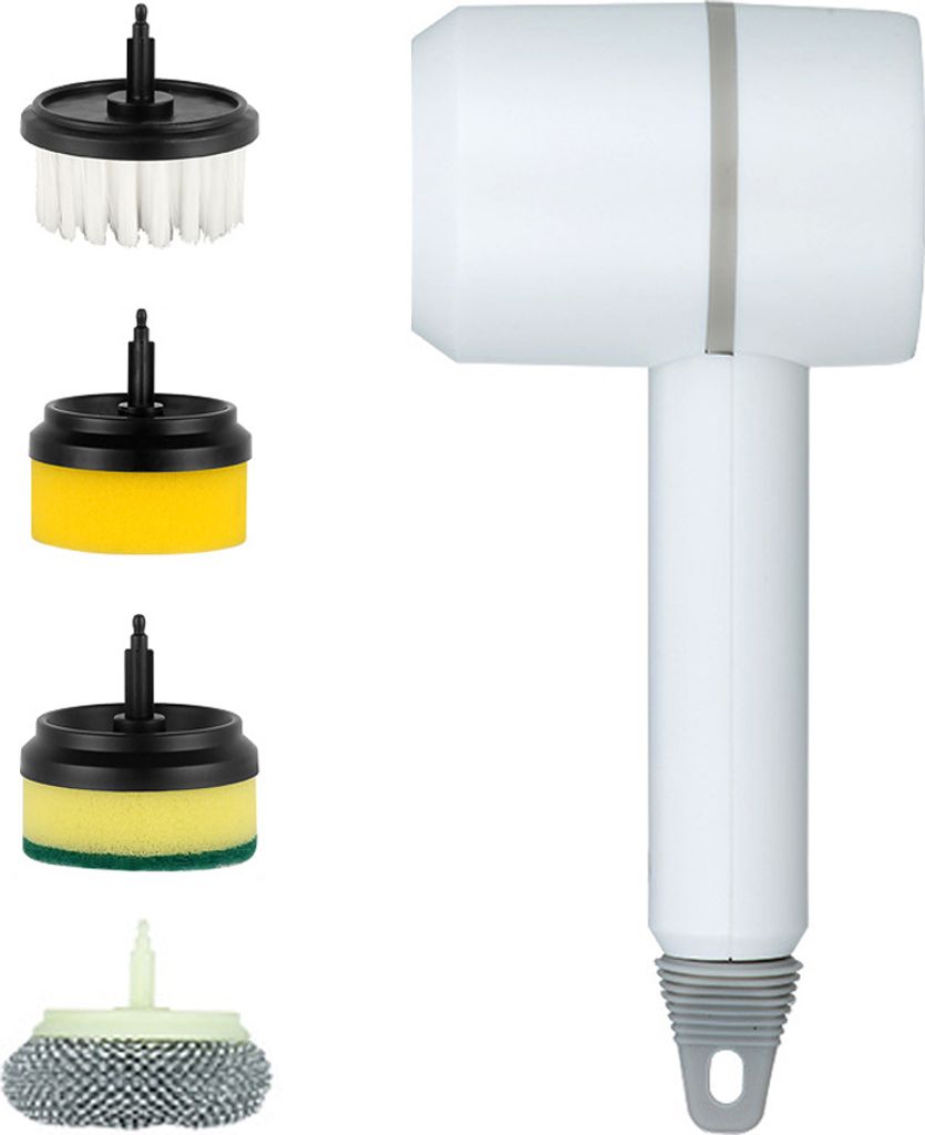 Drahtlose elektrische Reinigungsmaschine USB wiederaufladbare automatische Kueche Geschirrspuelbuerste Badewanne Fliesen professionelles Reinigungs...