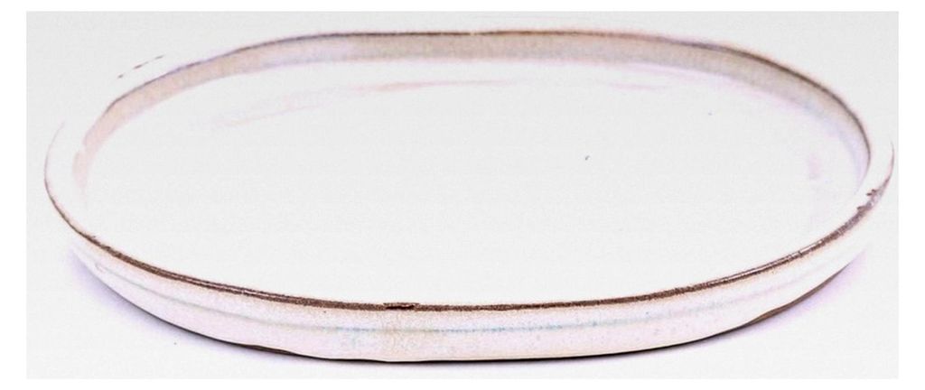 Bonsai - Ovaler Untersetzer 17 x 13 cm, Creme