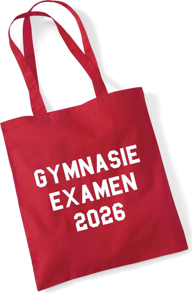 Huuraa Jutebeutel Gymnasieexamen 2026 Abschluss Schweden 10 Liter Classic Red Baumwolle Tasche Geschenkidee