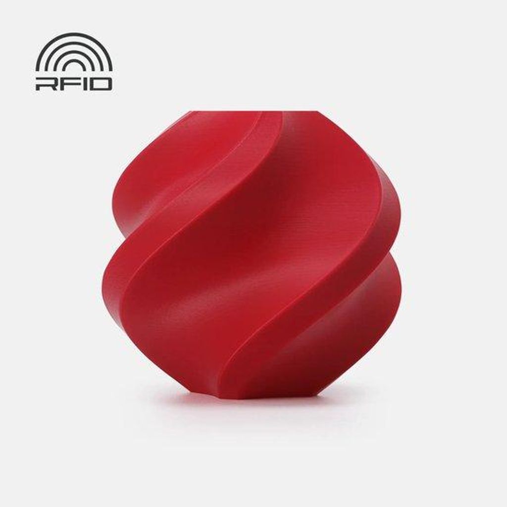 Bambu Lab PLA Basic Filament mit Spule 1kg Refill Kastanien-Rot
