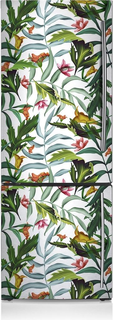 Kühlschrankmagnete Kühlschrank Magnetfolie Magnete Küche 60x180 cm - Tropische Flora.