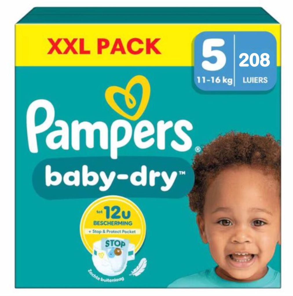 Pampers - Baby Dry - Rozmiar 5 - Opakowanie miesięczne - Zdjęcie produktu 
