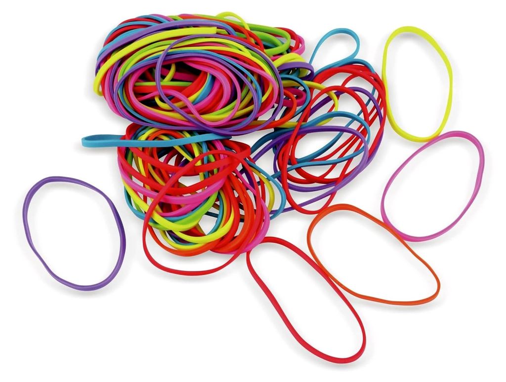 130-teiliges Set Neonfarbige Gummibänder