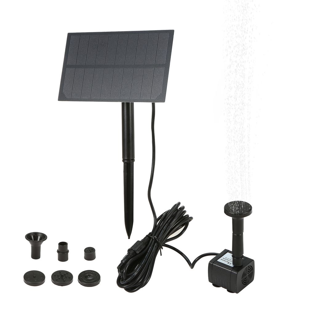 Solární fontánové čerpadlo, 5,5 V, 1,5 W, polykrystalický Obrázek produktu 